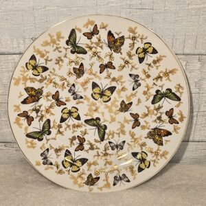 porcelain dinner plate"Butterfly Collection" Formalities by Baum Brothers 10.5in